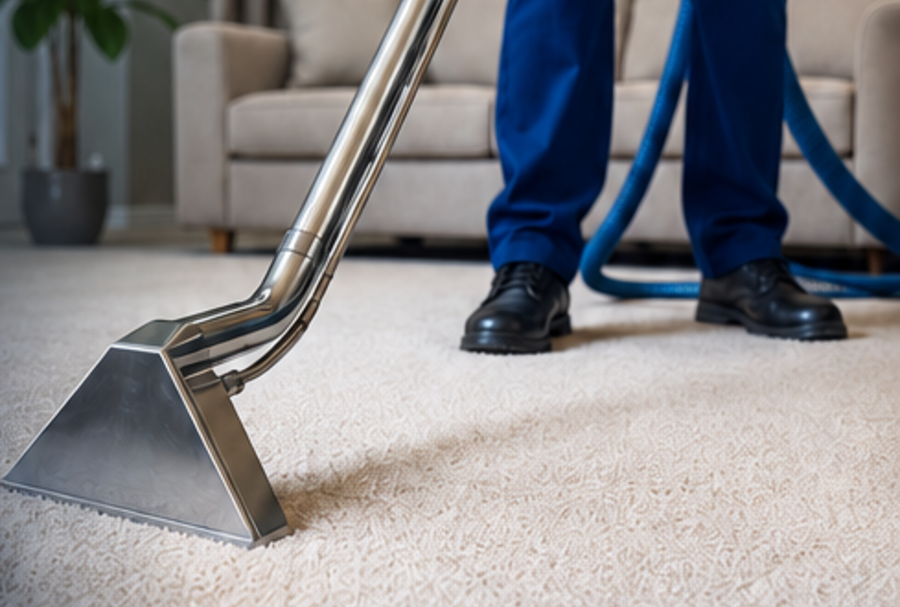 Professional carpet cleaning extraction wand cleaning carpet
